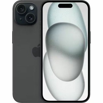 Apple iPhone 15 Smartphone 128GB, Black, 6.1" Super Retina XDR, 48MP, USB-C