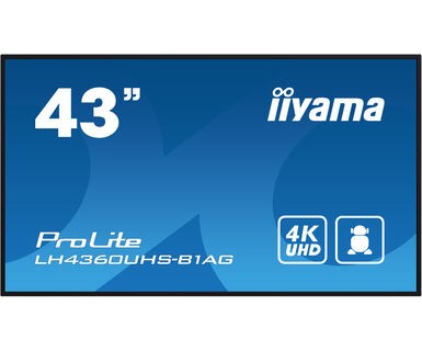 iiyama ProLite IDS, 4K, USB, RS232, Ethernet, Wi-Fi, Android, kit (RS232), black