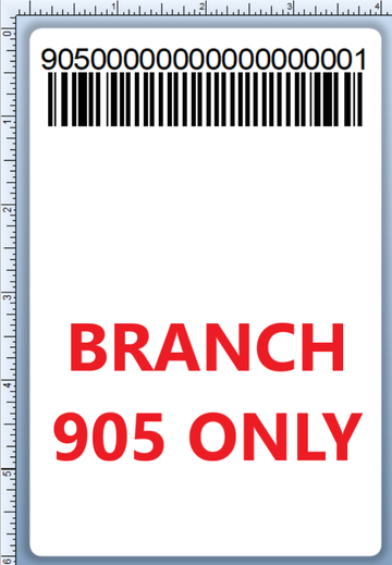 BCI DEXTER-4X6-LPN-905 Barcode Label