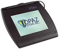 TOPAZ, FACTORY DROP SHIP ONLY, SIGGEM COLOR 5.7 BLUETOOTH WIRELESS ELECTRONIC SIGNATURE PAD, WITH SOFTWARE, 2-YEAR FACTORY WARRANTY image