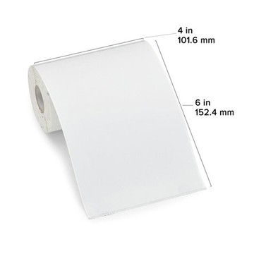 Label, Paper, 4 x 6in, Direct Thermal, Z-Perform 1000D, 0.75 in core, 36 Rolls/Carton