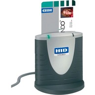 OmniKey 3121 Smart Card Reader ID-1 Vollgröße, USB 2.0, 150 cm Kabel, Dual-Farb-LED, Zweifarbig Grau Bild