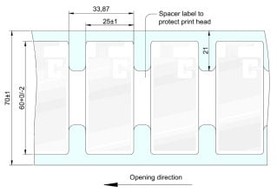 Zebra RFID Label Silverline Micro, 60x25mm image