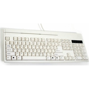 KP3700 Keyboard (104-Key, USB, 3-Track MSR, 9PBCPORT, 92 Programmable/88 Relegendable) - Color: Black