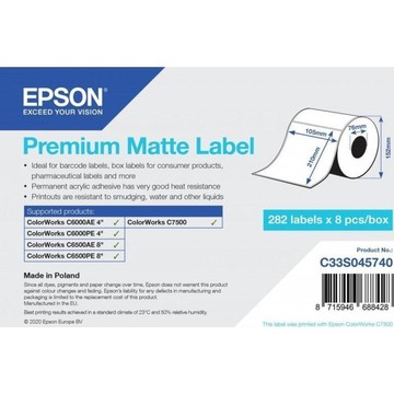 Epson label roll, normal paper, 105x210mm