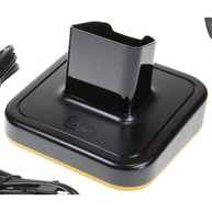 TSL 1128 RFID Reader single charging cradle.  Includes Power Supply and USB Cable. image
