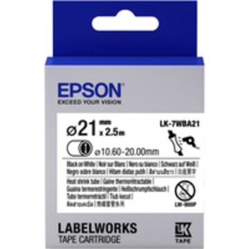 TAPE - LK7WBA21 HST BLK/: Label Cartridge Heat Shrink LK-7WBA21, 2...