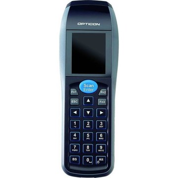 OPH3000 - Barcode laser scanner, Proprietary O/S, Rechargeable Battery, 320 x 240 pixels TFT LCD QVGA Display, 4 MB SRAM, 128 MB NAND FLASH Memory, IP54, Mini USB Ver. 2.0, IrDA Ver. 1.2