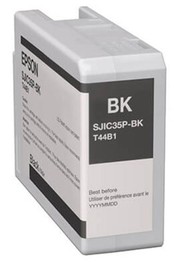 Ink Cartridge Black Gloss SJIC35P (BK) for Epson ColorWorks C6500/C6000 image