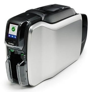 Zebra - Card Printer ZC300, Single Sided, US Cord, USB & Ethernet, ISO HiCo/LoCo  Mag S/W Selectable, Windows Driver