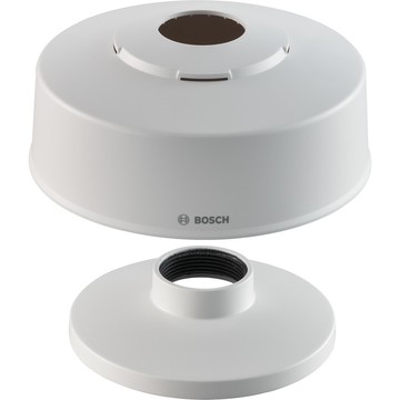 Bosch NDA-5080-PIPW Pendant Interface Plate, Outdoor, 148mm - Signal White, Aluminum; Polycarbonate Resin