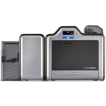 Fargo HDP5000e ID Card Printer Retransfer, Single-sided, OmniKey 5127SI, 300 DPI, 133 cph