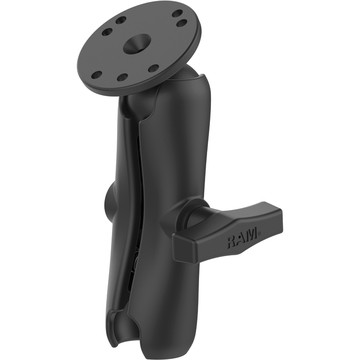 RAM Double Socket Arm with Round Ball Plate - C Size Medium