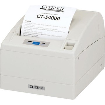 Citizen CT-S4000 Label Printers USB+Serial+Parallel, 150mm/s, 203dpi, White