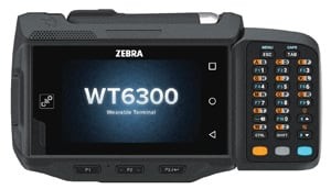 Zebra WT6300 Wearable Computer Touch Display, Extended Battery 5000mAh, 3GB RAM, 32GB Flash, Android 10 GMS, IP65 image