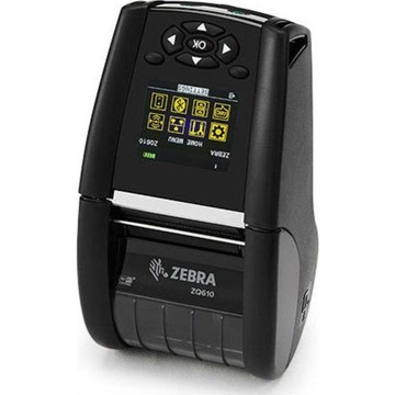 Zebra - DT Printer,ZQ610 2''/48mm;CPCL,ZPL,802.11AC/BT4.1, DT/Linered Platen, 3/4'' Core,English,Grouping 0,Belt Clip