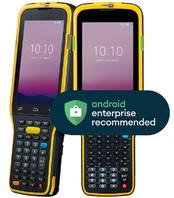 Cipherlab, RK95 Industrial Mobile Computer, Android 12 Google Mobile Services/AER, WiFi, Bluetooth 5.0, Non-NFC, Standard 2D Imager (SE4750 SR) VT, 38 Key, 4.3" WVGA, 13MP AF Camera, 4GB RAM/64GB Flash, 3000 mAh W/Pistol & USB Snap image