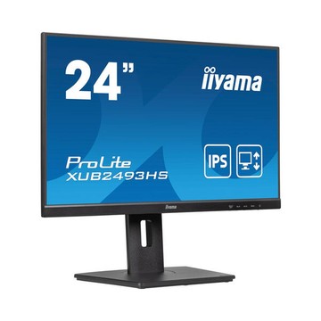 Monitor iiyama XUB2493HS-B6 23.8", IPS, 100Hz, Full HD, Sin Bordes, Soporte Ajustable en Altura