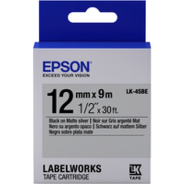TAPE - LK4SBE MATTE BLK/: Label Cartridge Matte LK-4SBE Black/Matt ...