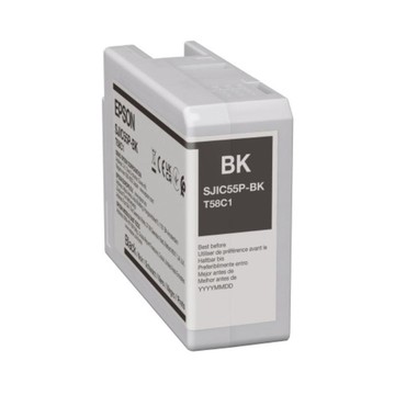 Ink Cartridge Black SJIC55(BK) for Epson ColorWorks D6500/D6000