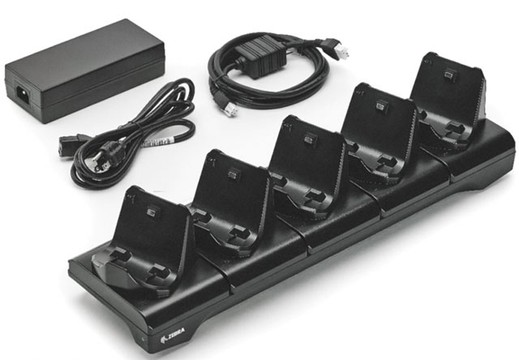 Zebra Mobile Printer Chargers ZQ320 5-SLOT PRINTER DOCK CRADLE