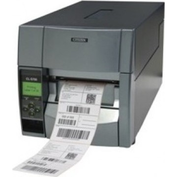 CITIZEN, CL-S703, BARCODE PRINTER, DIRECT THERMAL, THERMAL TRANSFER, 300DPI, ETHERNET, ROTERY CUTTER, GREY, POWER CORD INCLUDED
