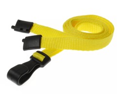 Yellow Lanyards with Plastic J Clip (Pack of 100) image
