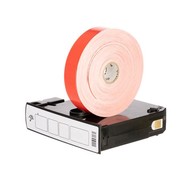 Zebra Z-Band Fun Wristband Cartridge Red, 1" x 10", Adhesive Closure, 350 per Roll, 6 Cartridges per Kit image