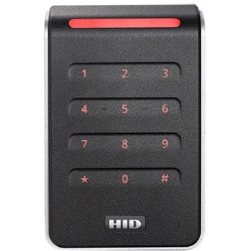HID, PACS, SIGNO 40K, BLACK/SILVER, KEYPAD READER, STANDARD PROFILE, PIG, CRD PFL STD, WIEG, 32-B MSB, CPLT, 26-B, MSG, RED LED