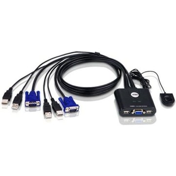 ATEN 2-Port USB VGA Cable KVM Switch
