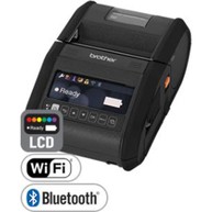 BROTHER MOBILE, RJ-3150: RUGGEDJET 3, PORTABLE 3'' DT RECEIPT/LABEL PRINTER W/WI-FI, BT, USB, USB HOST, COLOR DISP, GAP/BAR MEDIA SENSORS, PEEL W/SENSOR/TEAR, BATT, BELT CLIP & 2 YR BUMPER TO BUMPER WARR, AIRPRINT, CPCL image