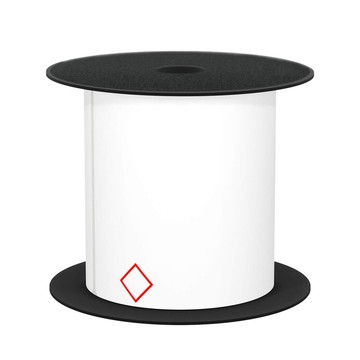 BROTHER MOBILE, 3"X4.5" TT GHS 5 DIAMONDS WHITE LABEL (USE BMSLPR03XX INK RIBBONS), 3MIL, 5+ YEARS,5"OD/1"CORE,200 LABELS/ROLL, 1 ROLL/UNIT