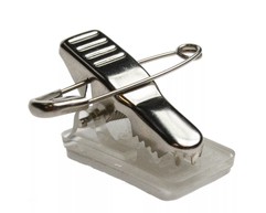 Metal Crocodile ID Card Clip with Pin & Self-Adhesive Pad (Pack of 100) image