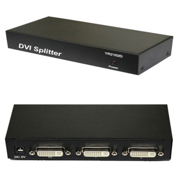 4XEM 2-Port DVI Video Splitter, 1900 x 1200, 350 MHz