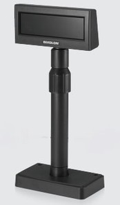 Bixolon, Bcd, Pole Display, Lcd, 20X2, Adj Pole And Base, Serial, Power Supply, Black image
