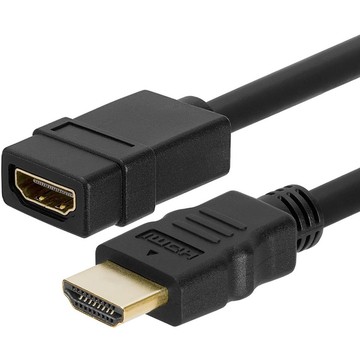 4XEM HDMI 2.0 4K/2K Male-to-Female Extension Cable, 10 ft, 18 Gbit/s