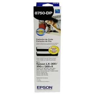 EPSON, LX-300+/LX-300+II, CONSUMABLES, RIBBON, BLACK, FOR LX-300+, LX-300+II, DUAL PACK