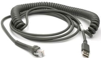 Datalogic Scanning USB cable, TypA, coiled, 5m image