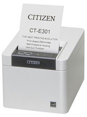 Citizen CT-E301 Barcode Printer Direct Thermal, USB, Desktop, General Purpose, White image