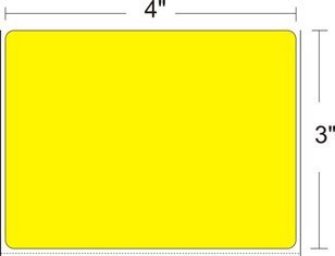 Z-Perform 2000T Labels (4.00 Inch x 3.00 Inch, Paper, TT)