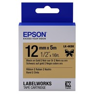 TAPE - LK4KBK RIBBON BLK/: LK-4KBK EPSON label cartridge satin ribb... image
