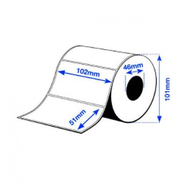 Epson, label roll, synthetic, 102x51mm