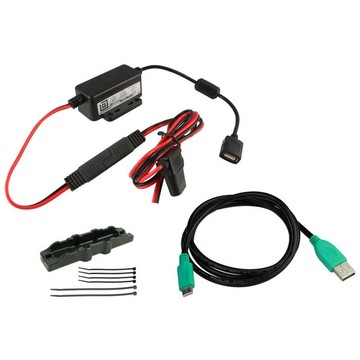 RAM, GDS MODULAR HARDWIRED CAR CHARGER WITH USB 2.0 TYPE C CABLE AND CABLE CLAMP