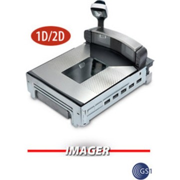 DATALOGIC ADC, MAGELLAN 9800I, S/S, LONG LLT PLATTER W/ PRODUCE RAIL, FLANGE, ENGLISH W/DISPLAY, SINGLE INTERVAL, CHECKPOINT EAS, SHORT TDR, US STD POWER SUPPLY, RS232 SINGLE CABLE