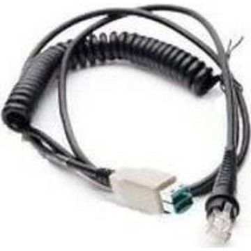 Cable: USB, black, 12V locking, 2.9m (9.5´), coiled, host power