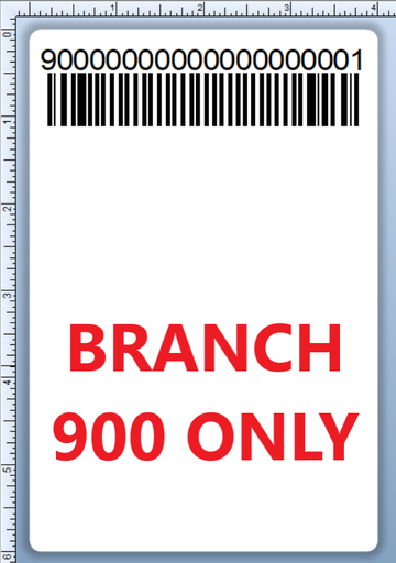 BCI DEXTER-4X6-LPN-900 Barcode Label