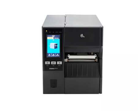 Impresora de Etiquetas Industrial Zebra ZT411 de 4 pulgadas, 203 dpi, Transferencia Térmica/Térmica Directa, Bluetooth 4.1/MFi, RFID, Rebobinador