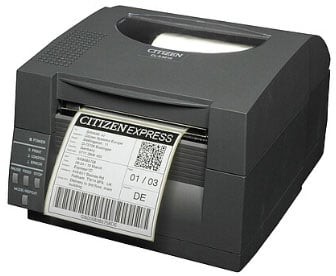 CITIZEN, CL-S521 TYPEII, DIRECT THERMAL BARCODE PRINTER, 203DPI, PEELER, GRAY, REPLACES CL-S521-P-GRY