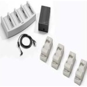 Charger kit, incl. universal battery charger, four battery adatpers, for Zebra MC3000, charges up to four MC3000 batteries.