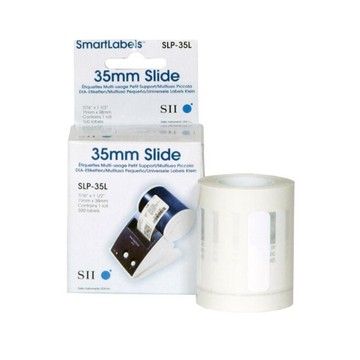 Seiko SLP-35L, Multipurpose Label, White, 11mm x 38mm, 300 Labels